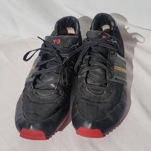 Adidas Y-3 Sprint Sneakers by Yohji Yamamoto – Black & Red – Size 11